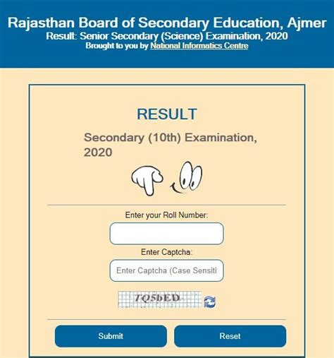 Rbse 10th result 2020 name wise.